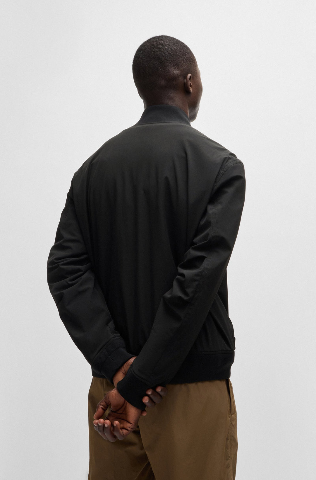 BOSS Casual Jackets Regular Fit in Nylon - OBEAR 10257695 01-50521480- Concorde Fashion#color_black-001