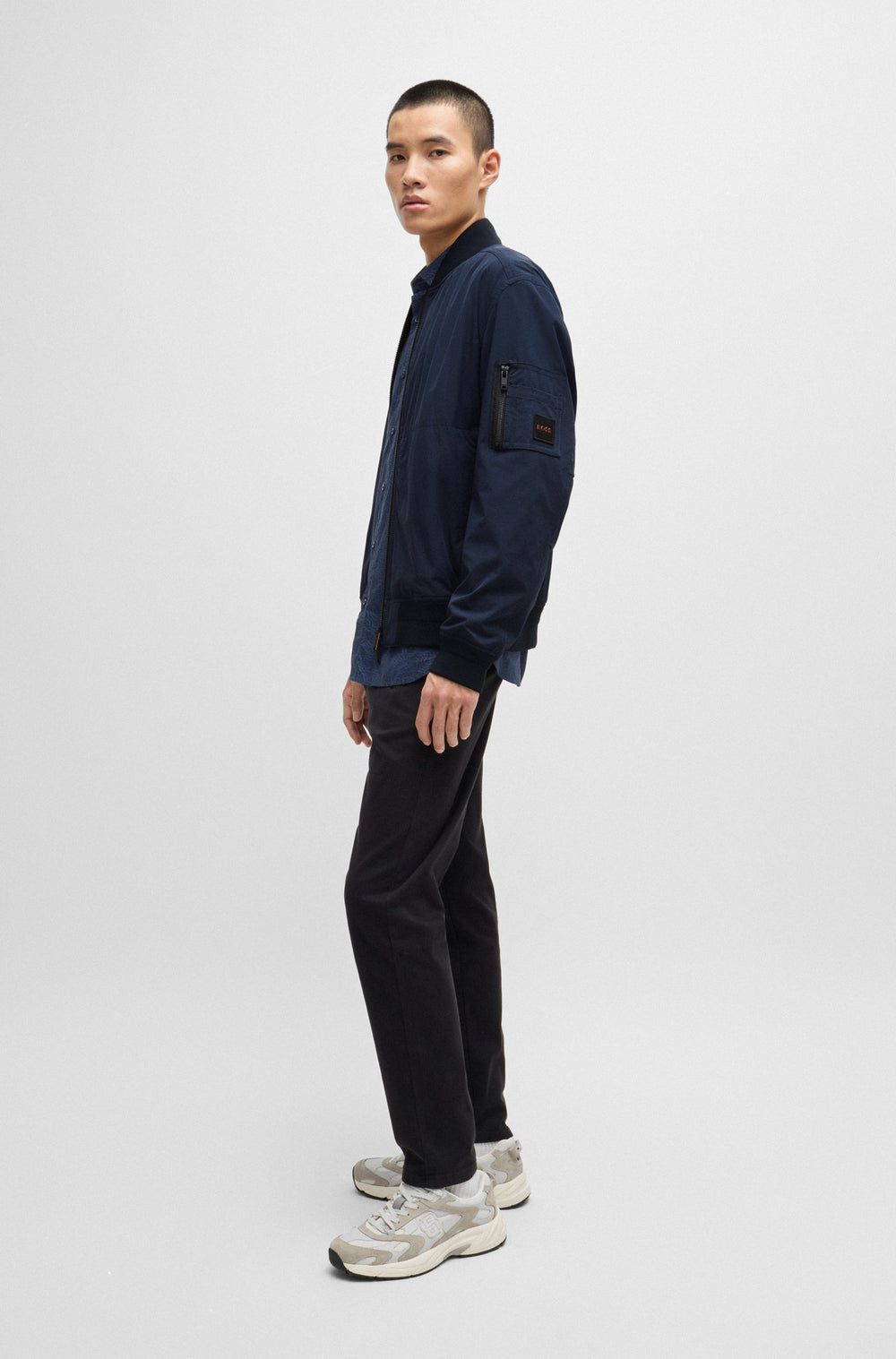 BOSS Casual Jackets Regular Fit in Nylon - OBEAR 10257695 01-50521480- Concorde Fashion#color_navy-404