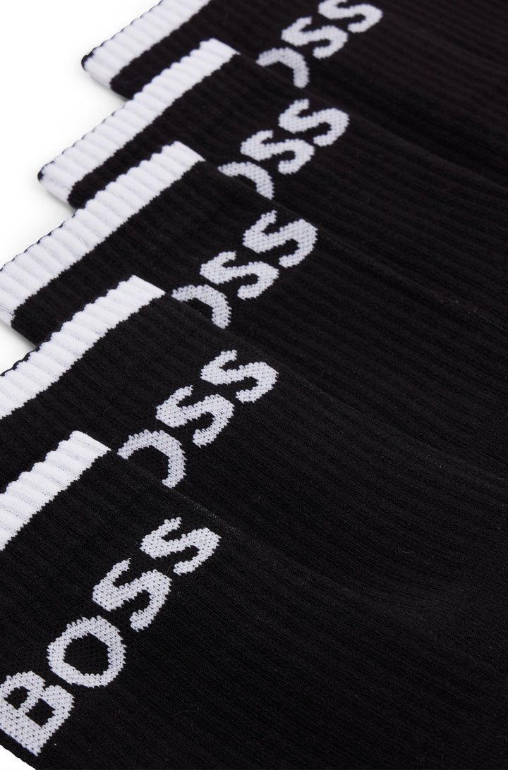 BOSS  Socks in Cotton Mix - 6P QS STRIPE CC 10257762 01-50510168- Concorde Fashion#color_black-001