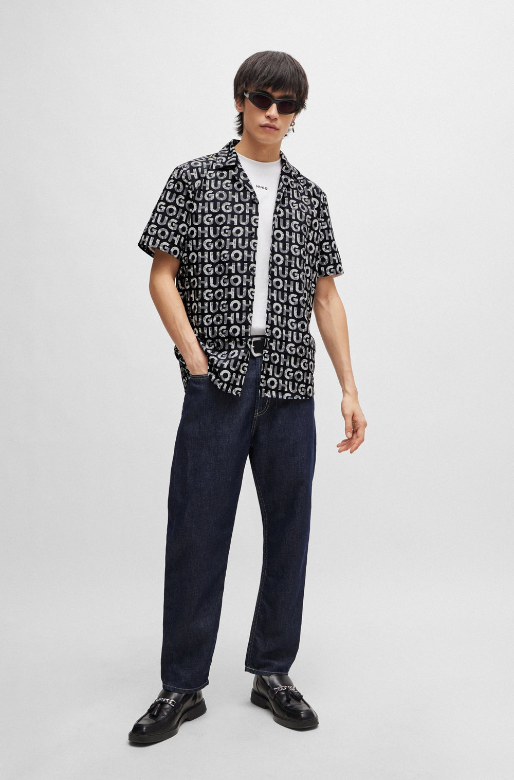 HUGO RED Relaxed Fit Casual Shirts in Cotton - ELLINO 10257826 01-50514146- Concorde Fashion#color_assorted-960