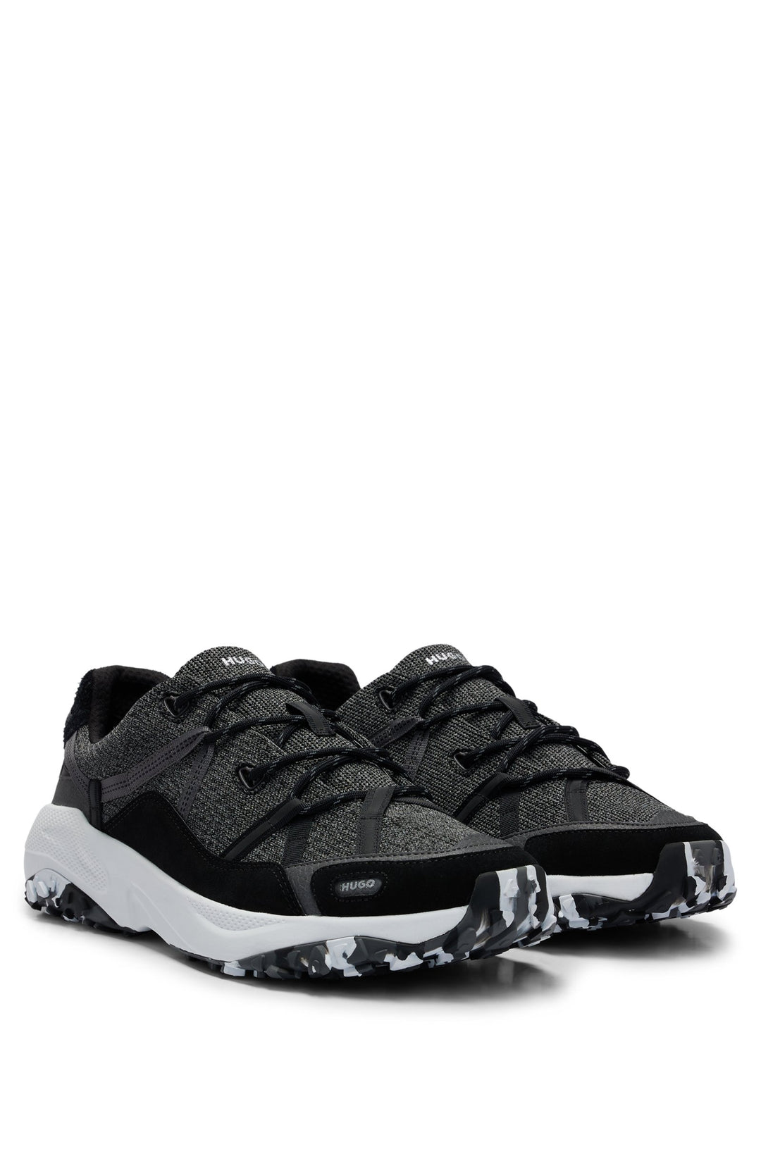 HUGO Standard Sole Sneakers in Polyester Mix - GO1ST_KNWB 10257884 01-50510383- Concorde Fashion#color_black-005