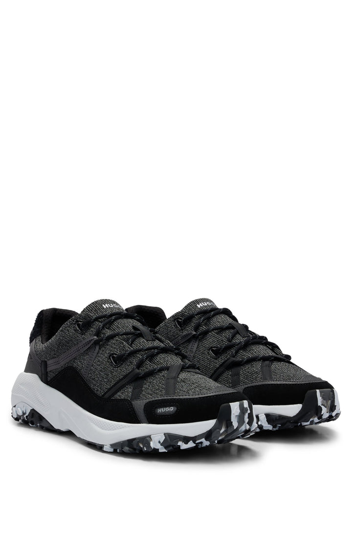 HUGO Standard Sole Sneakers in Polyester Mix - GO1ST_KNWB 10257884 01-50510383- Concorde Fashion#color_black-005