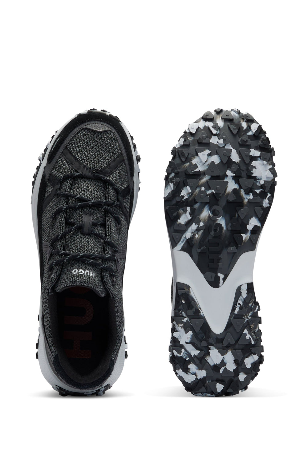 HUGO Standard Sole Sneakers in Polyester Mix - GO1ST_KNWB 10257884 01-50510383- Concorde Fashion#color_black-005