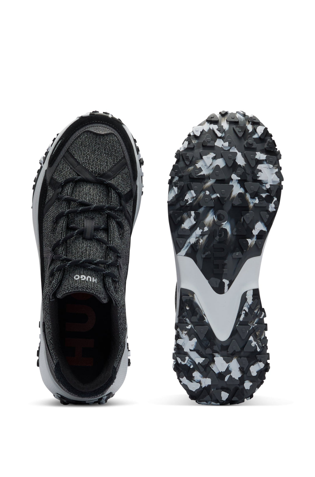 HUGO Standard Sole Sneakers in Polyester Mix - GO1ST_KNWB 10257884 01-50510383- Concorde Fashion#color_black-005