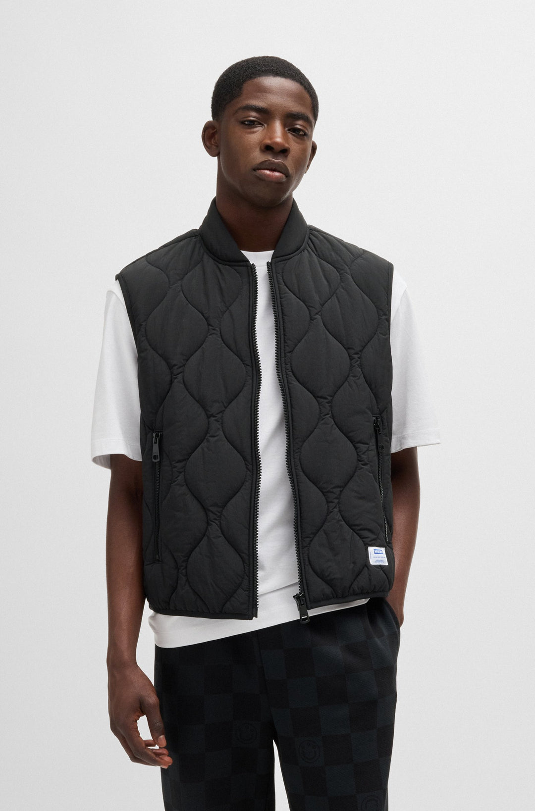 HUGO Vests Slim Fit in Nylon - BOHOTINO2421 10258050 01-50510243- Concorde Fashion#color_black-001