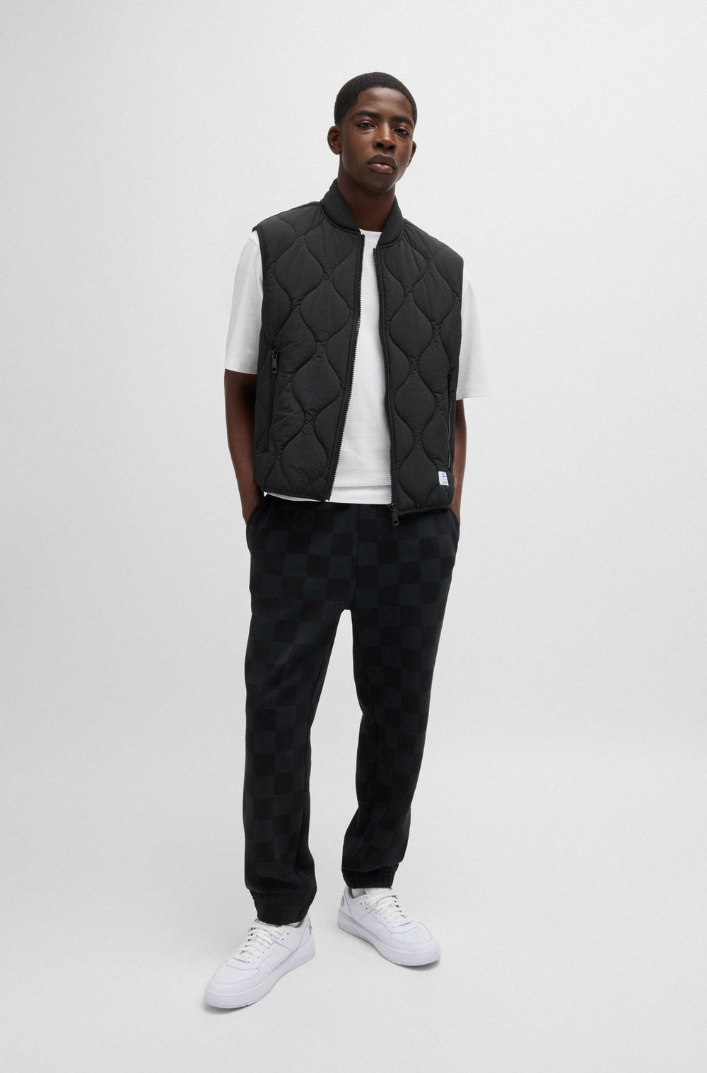 HUGO Vests Slim Fit in Nylon - BOHOTINO2421 10258050 01-50510243- Concorde Fashion#color_black-001