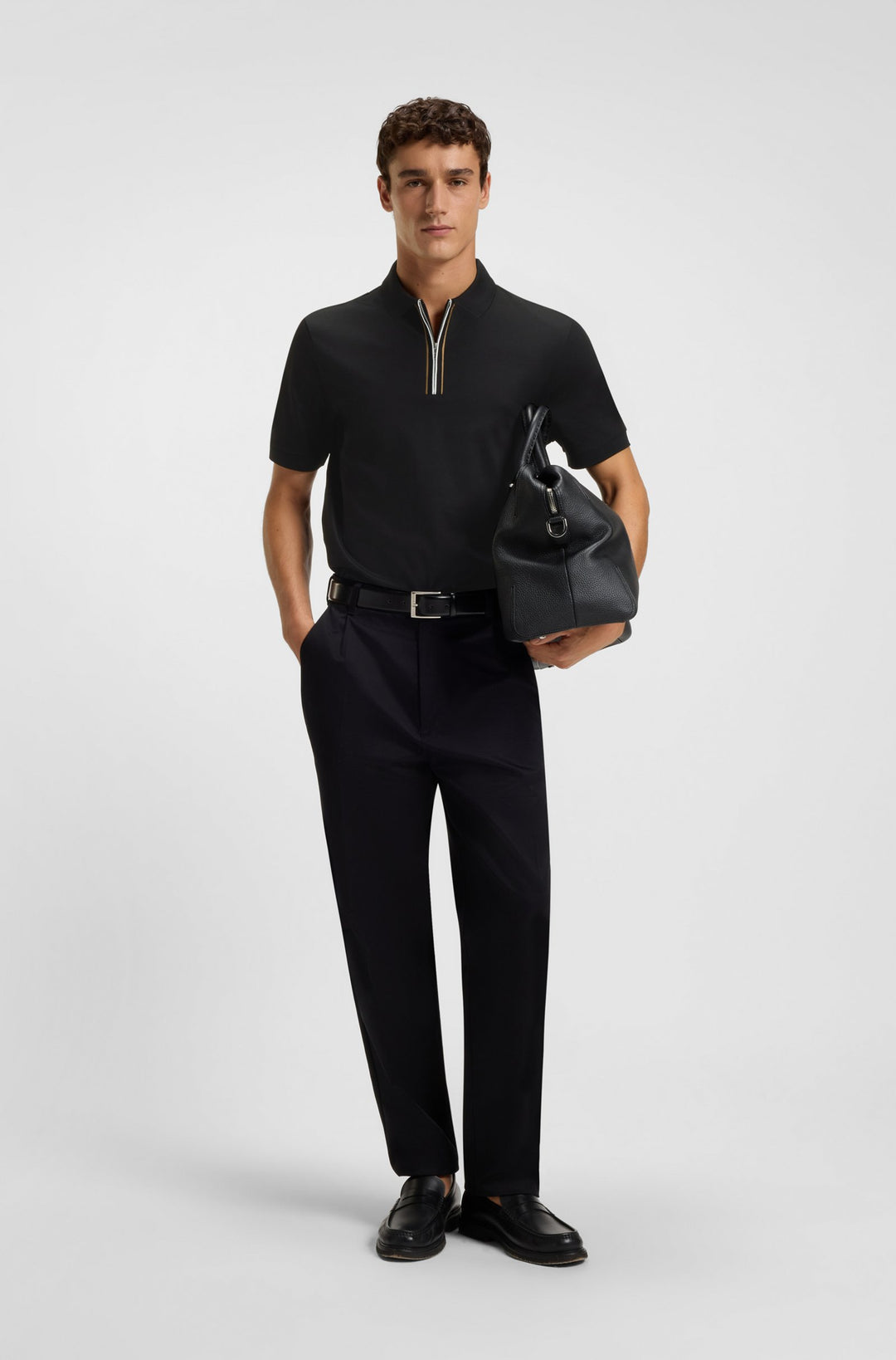 BOSS Polos Regular Fit - H-PARAS 65 50543880- Concorde Fashion#color_black-001