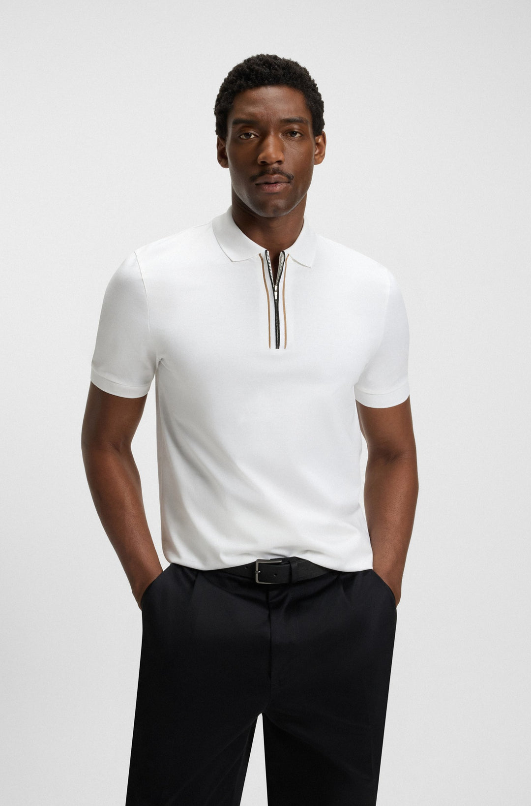 BOSS Polos Regular Fit - H-PARAS 65 50543880- Concorde Fashion#color_white-100
