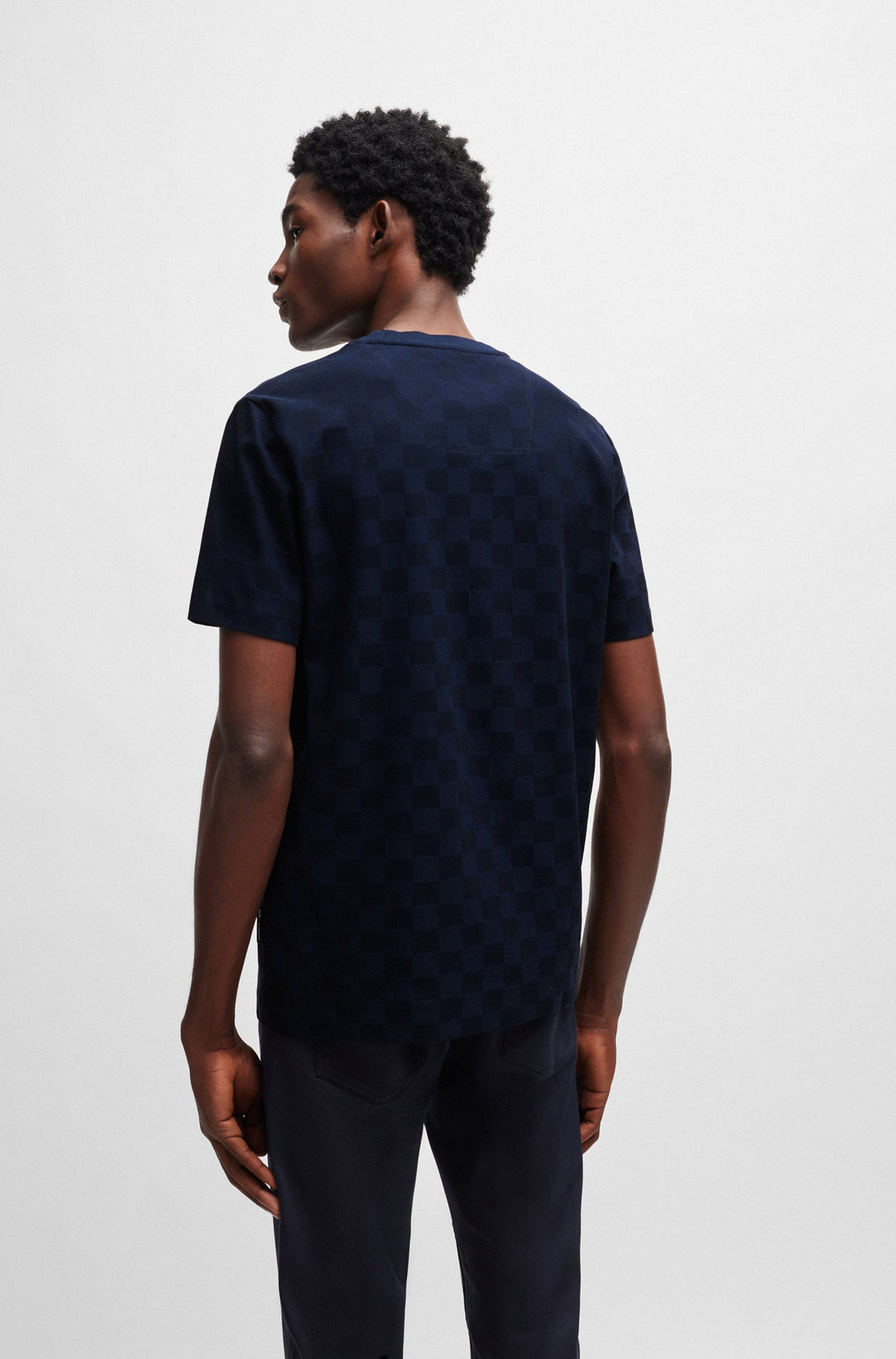 BOSS Regular Fit T-Shirts in Cotton - THOMPSON 280_PS 10258152 01-50507786- Concorde Fashion#color_navy-404
