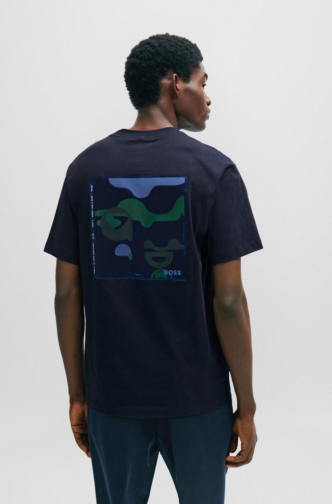 BOSS Regular Fit T-Shirts in Cotton - TESSIN 18 10258164 01