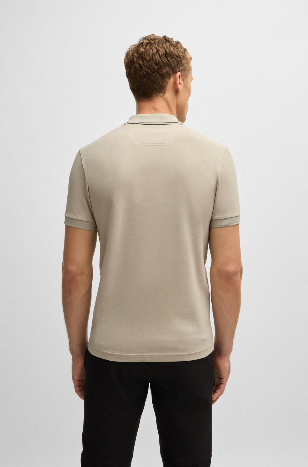 BOSS Polos Slim Fit in Cotton - PAULE 4 10258215 01-50506195- Concorde Fashion#color_beige-272