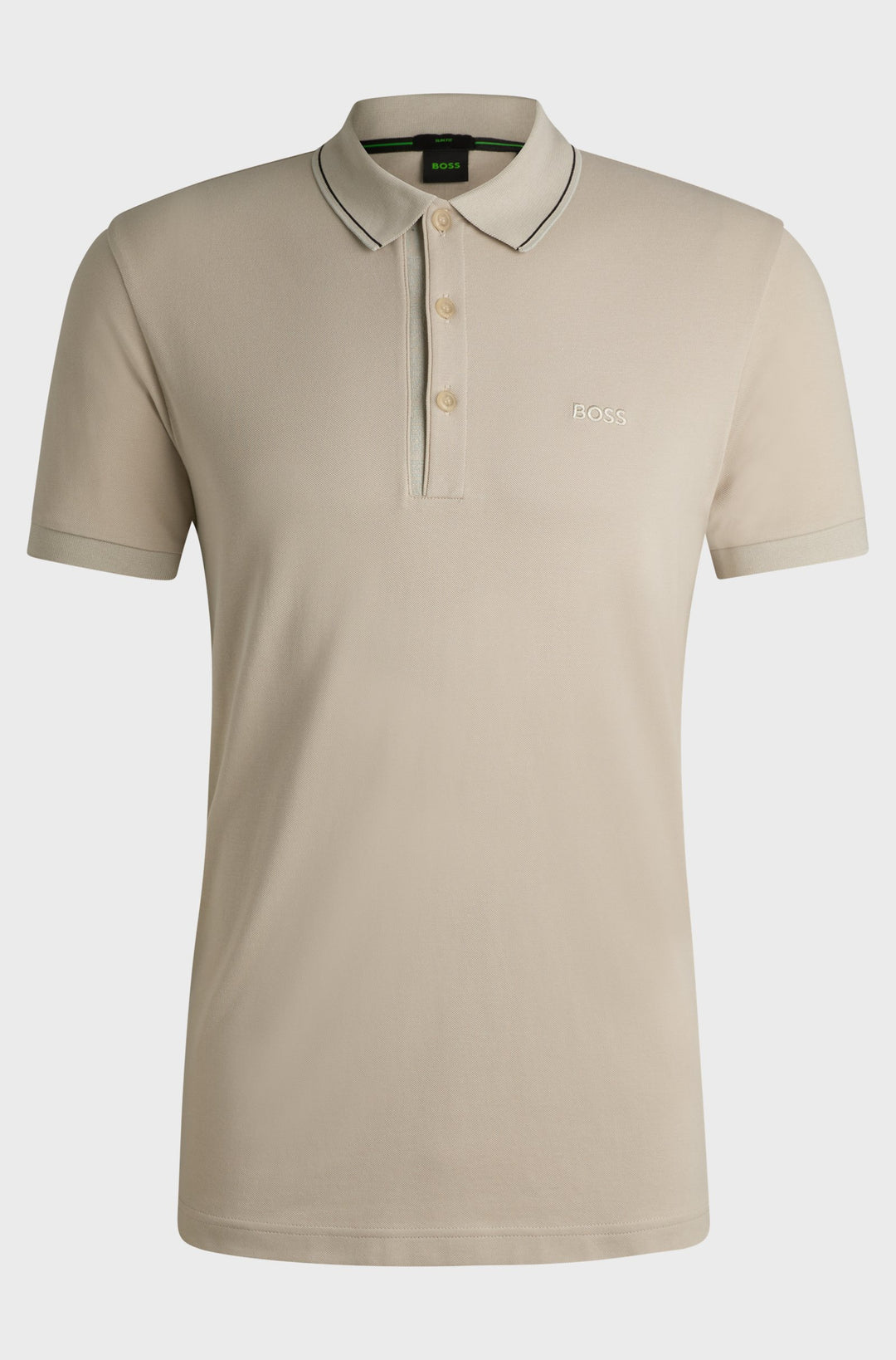 BOSS Polos Slim Fit in Cotton - PAULE 4 10258215 01-50506195- Concorde Fashion#color_beige-272