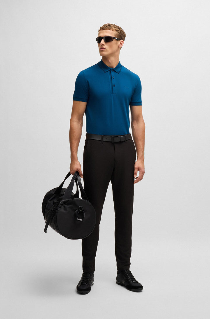 BOSS Polos Slim Fit in Cotton - PAULE 4 10258215 01-50506195- Concorde Fashion#color_blue-494