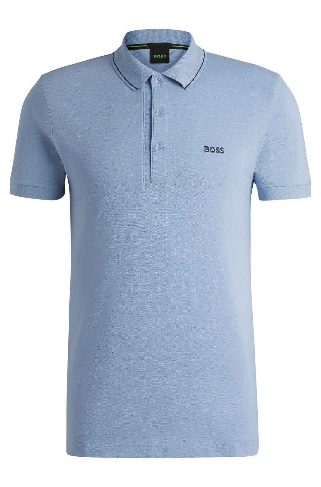 BOSS Polos Slim Fit in Cotton - PAULE 4 10258215 01-50506195- Concorde Fashion#color_blue-499