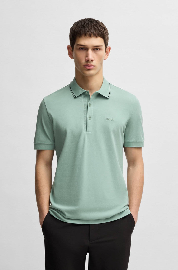 BOSS Polos Slim Fit - PAULE 4 50506195Concorde Fashion#color_green-357