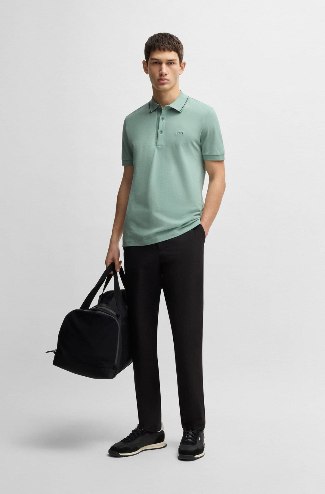 BOSS Polos Slim Fit - PAULE 4 50506195Concorde Fashion#color_green-357