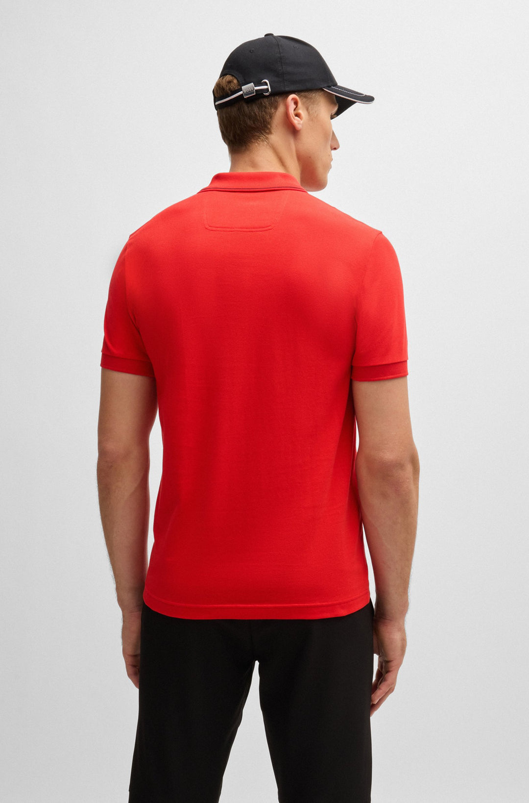 BOSS Polos Slim Fit in Cotton - PAULE 4 10258215 01-50506195- Concorde Fashion#color_red-645