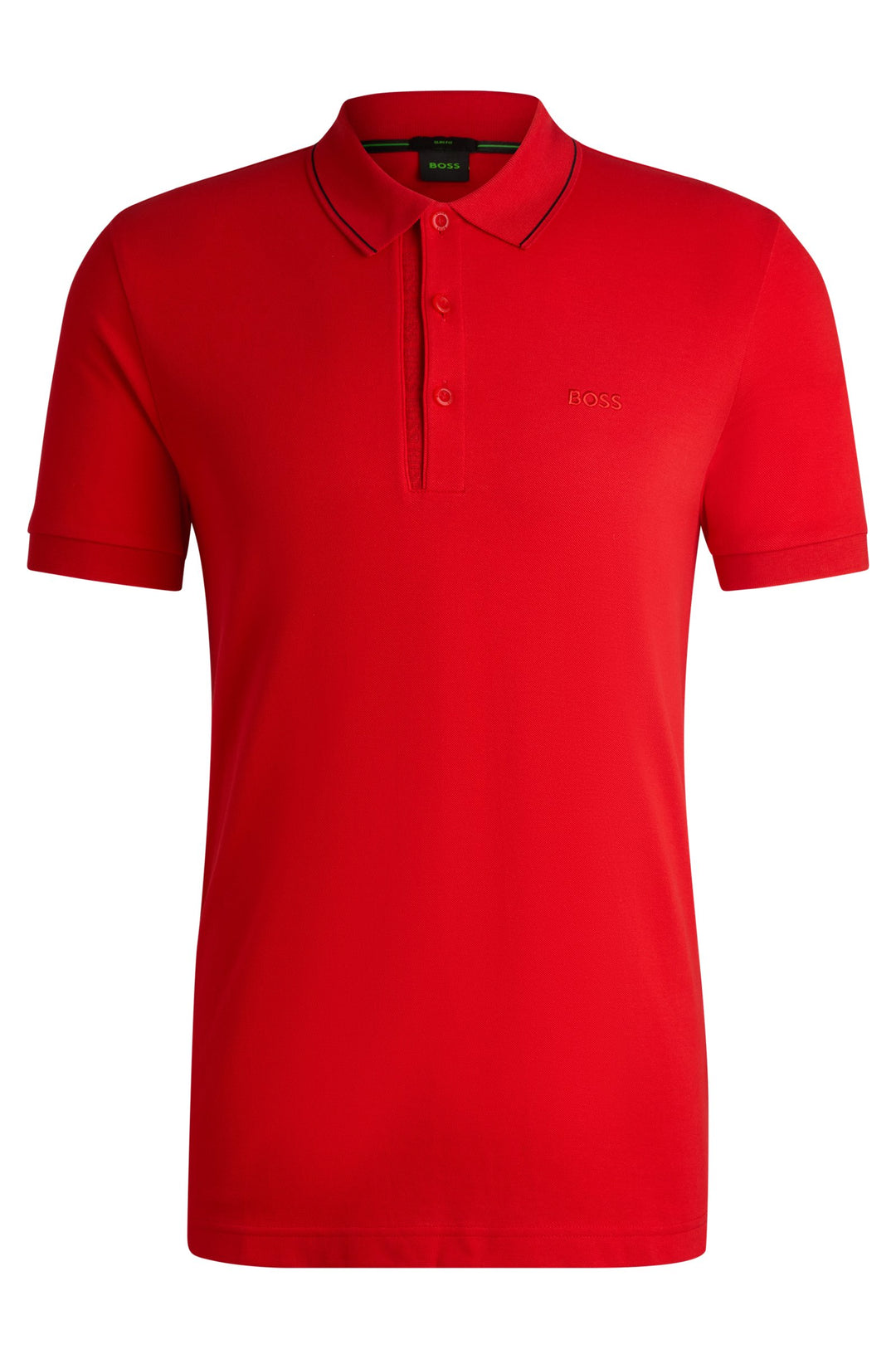 BOSS Polos Slim Fit in Cotton - PAULE 4 10258215 01-50506195- Concorde Fashion#color_red-645