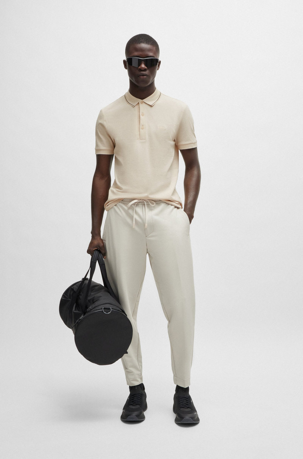 BOSS Polos Slim Fit in Cotton - PAULE 4 10258215 01-50506195- Concorde Fashion#color_white-131