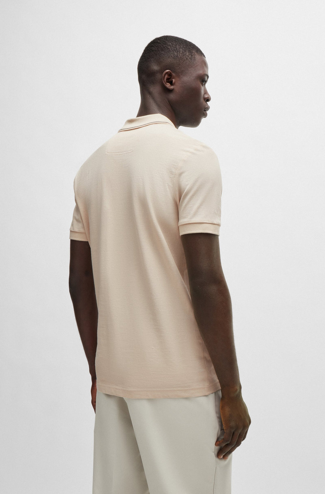 BOSS Polos Slim Fit in Cotton - PAULE 4 10258215 01-50506195- Concorde Fashion#color_white-131