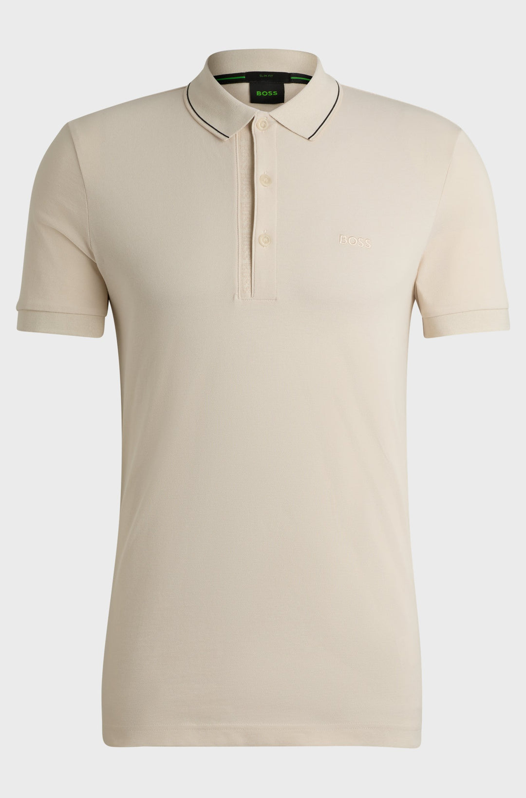 BOSS Polos Slim Fit in Cotton - PAULE 4 10258215 01-50506195- Concorde Fashion#color_white-131