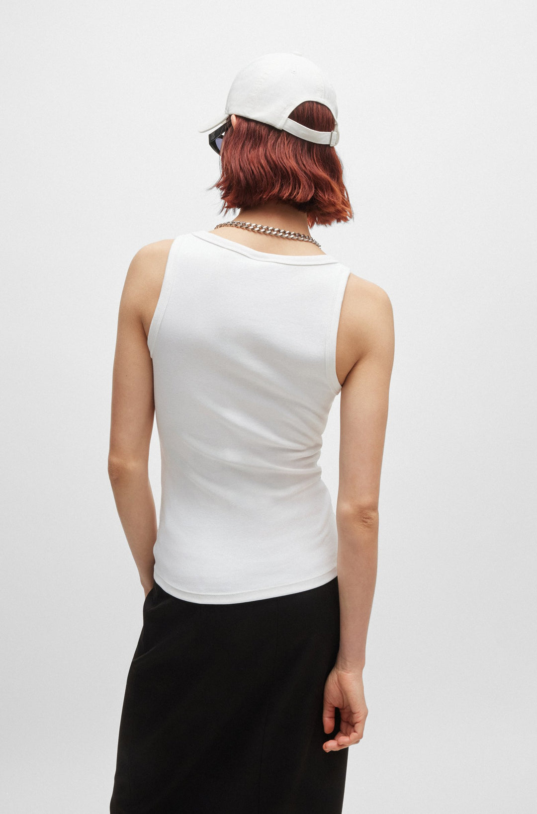 HUGO Slim Fit T-Shirts in Cotton Mix - DATAMIA 10258222 01-50514489- Concorde Fashion#color_white-100