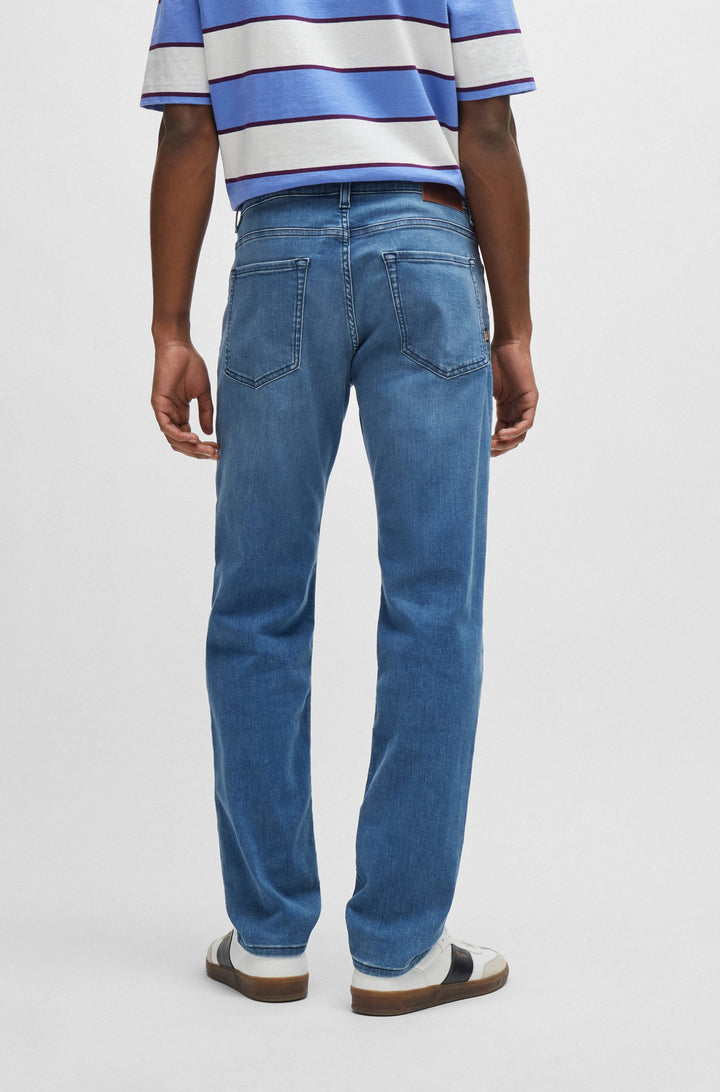 BOSS Regular Fit Jeans in Cotton Mix - RE.MAINE BC 10258232 01-50513505- Concorde Fashion#color_blue-443