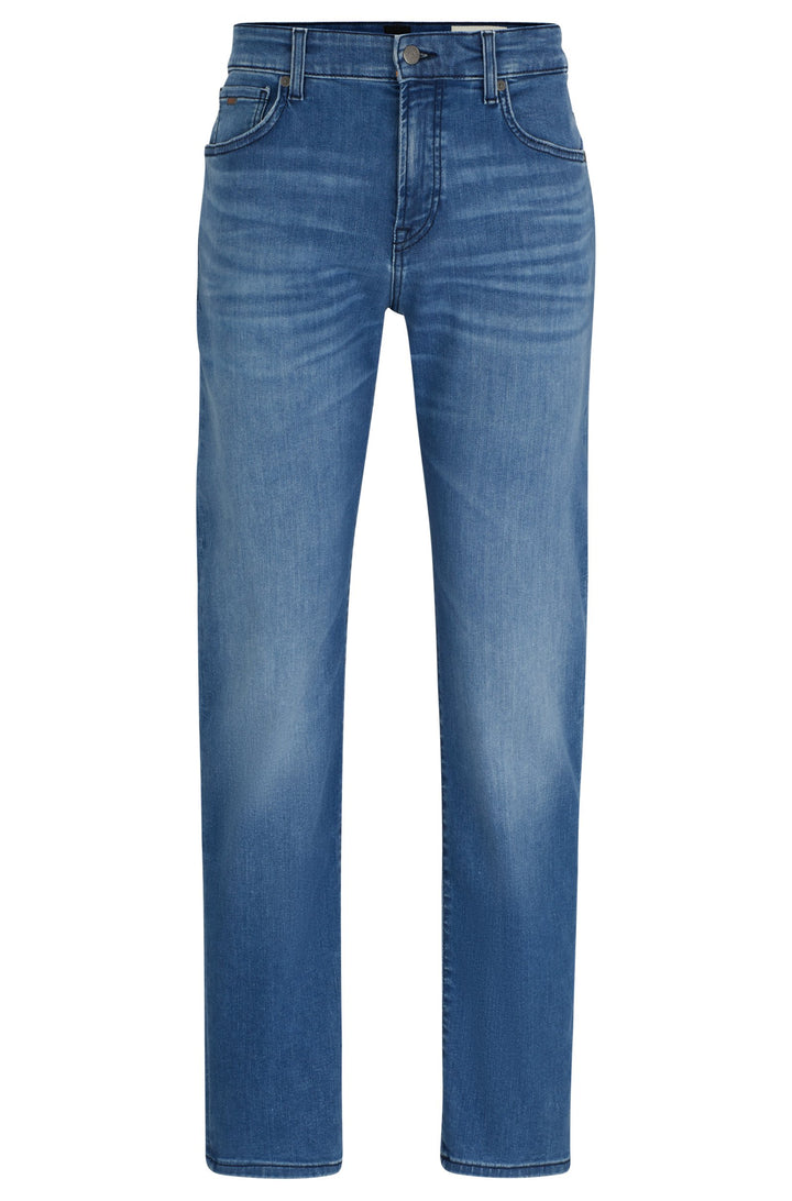 BOSS Regular Fit Jeans in Cotton Mix - RE.MAINE BC 10258232 01-50513505- Concorde Fashion#color_blue-443