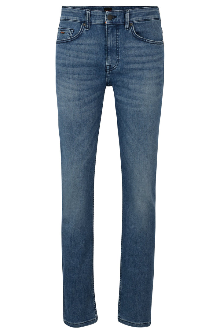 BOSS Slim Fit Jeans in Cotton Mix - DELAWARE BC-C 10258235 01-50513469- Concorde Fashion#color_blue-423