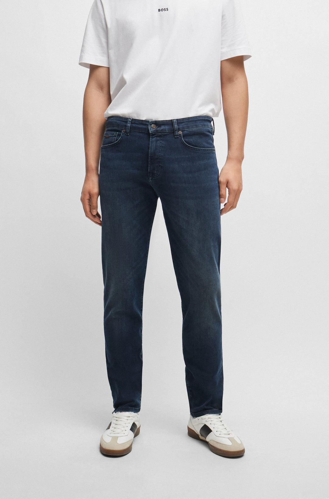 BOSS Regular Fit Jeans in Cotton Mix - RE.MAINE BC 10258236 01-50513808- Concorde Fashion#color_navy-411