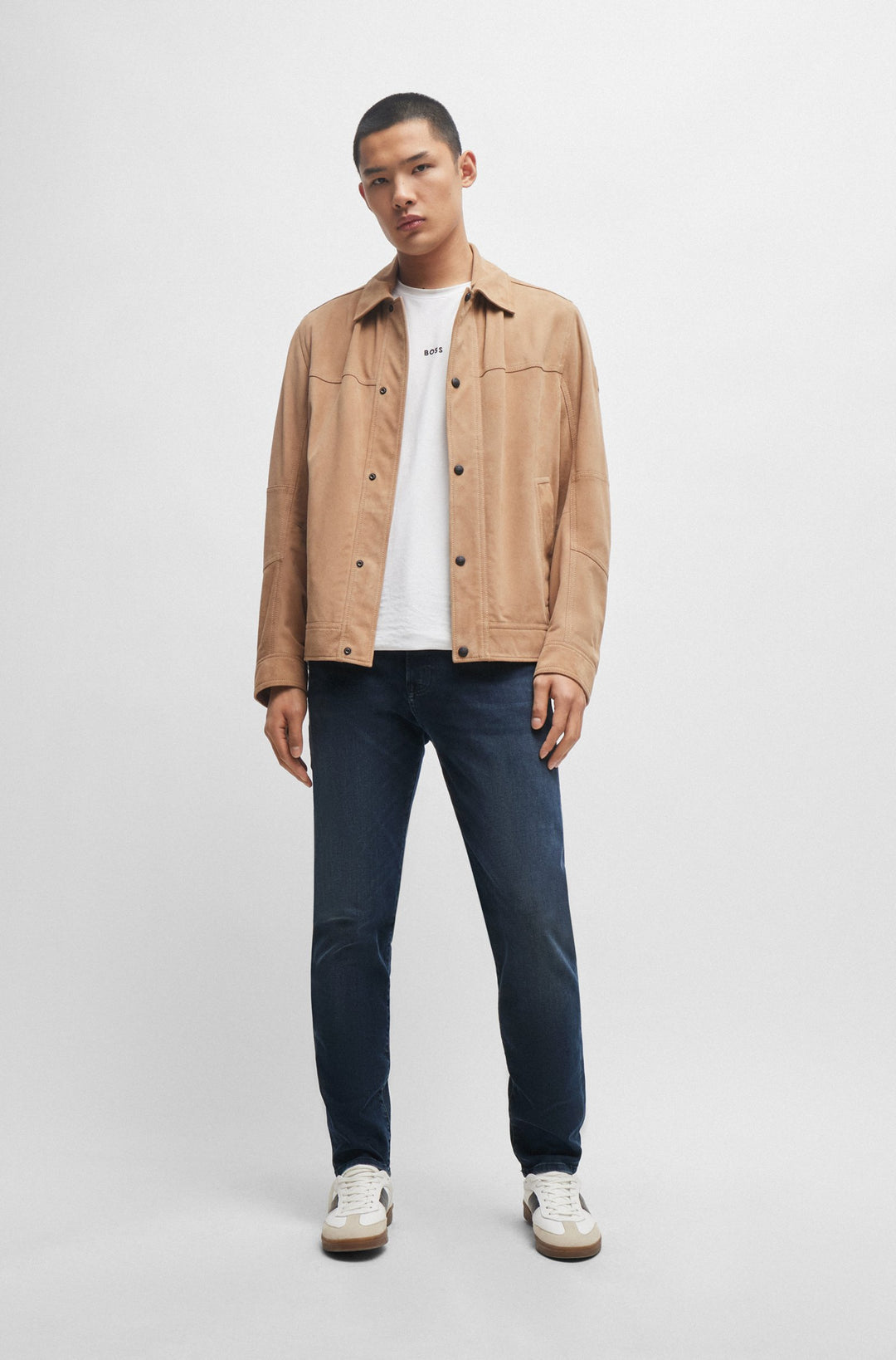 BOSS Regular Fit Jeans in Cotton Mix - RE.MAINE BC 10258236 01-50513808- Concorde Fashion#color_navy-411
