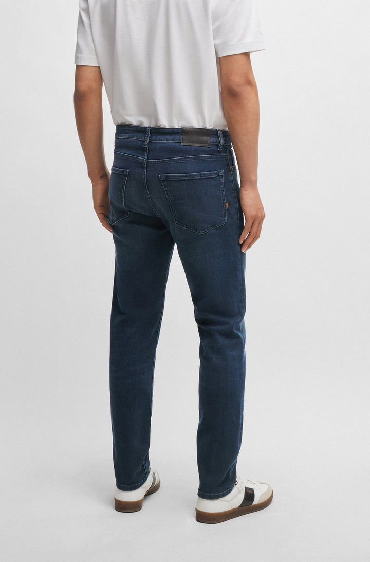 BOSS Regular Fit Jeans in Cotton Mix - RE.MAINE BC 10258236 01-50513808- Concorde Fashion#color_navy-411