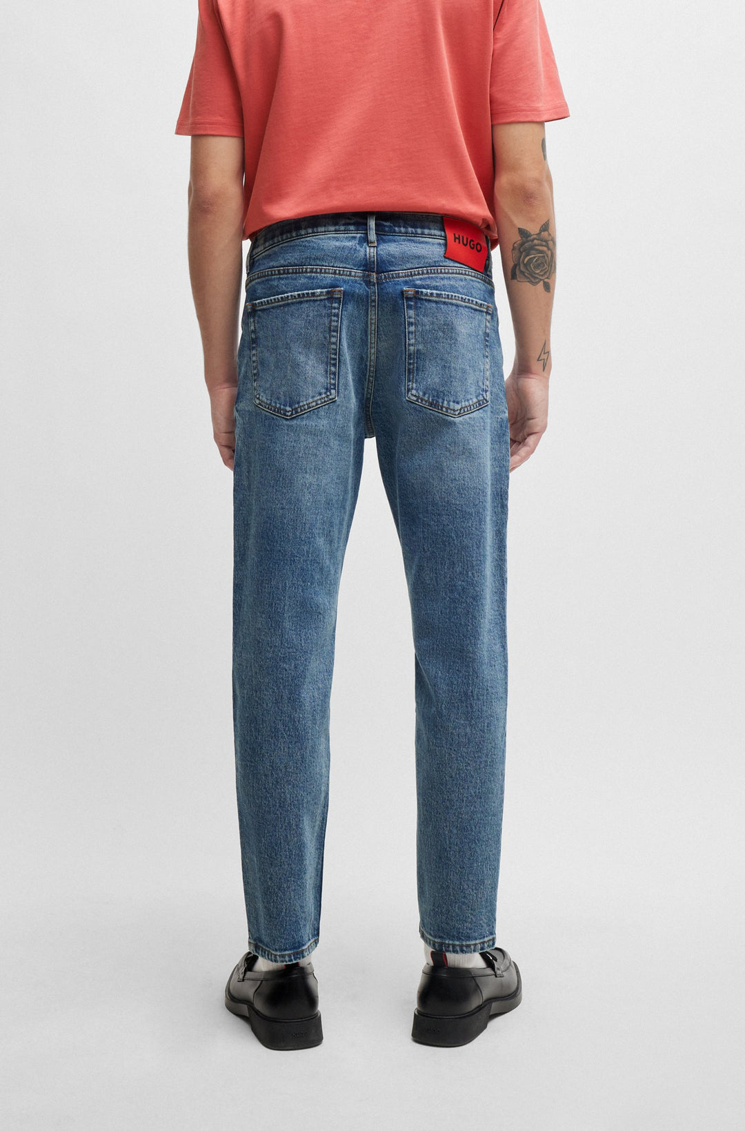HUGO RED Tapered Fit Jeans in Cotton Mix - HUGO 634 10258279 02-50511326- Concorde Fashion#color_blue-430