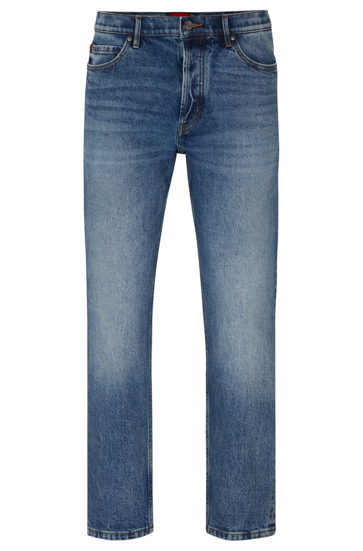 HUGO RED Tapered Fit Jeans in Cotton Mix - HUGO 634 10258279 02-50511326- Concorde Fashion#color_blue-430