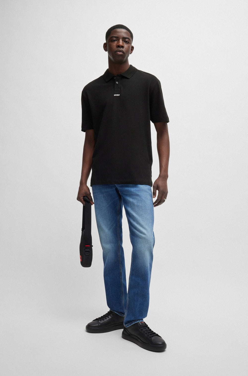 HUGO Jeans Slim Fit in Cotton Mix - HUGO 708 10258290 01-50517526- Concorde Fashion#color_blue-432