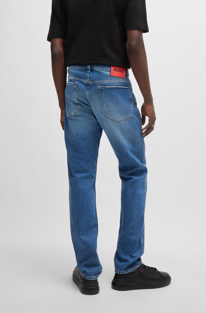 HUGO Jeans Slim Fit in Cotton Mix - HUGO 708 10258290 01-50517526- Concorde Fashion#color_blue-432
