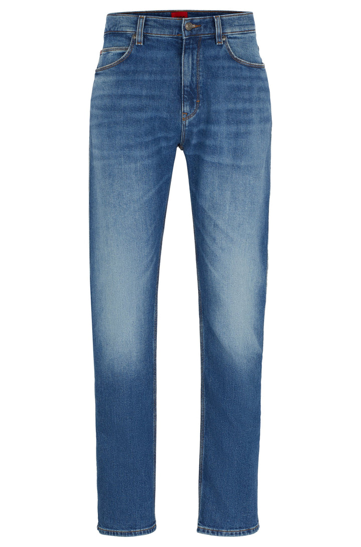HUGO Jeans Slim Fit in Cotton Mix - HUGO 708 10258290 01-50517526- Concorde Fashion#color_blue-432