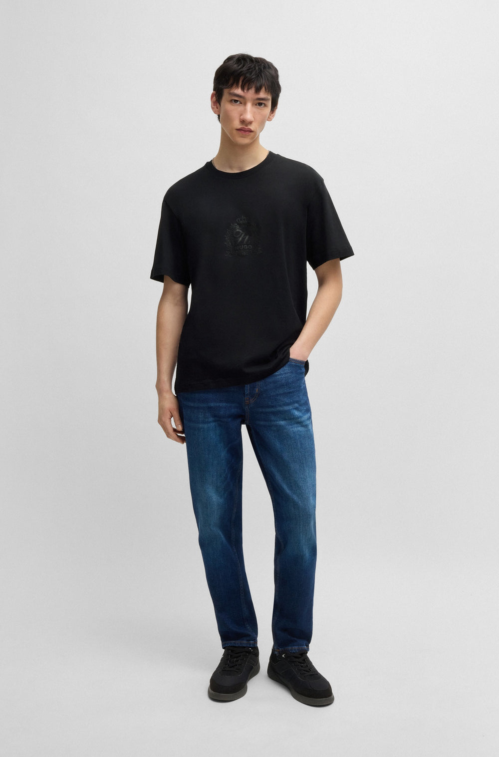 HUGO T-Shirts Relaxed Fit - DAMINOR 50538246- Concorde Fashion#color_black-001