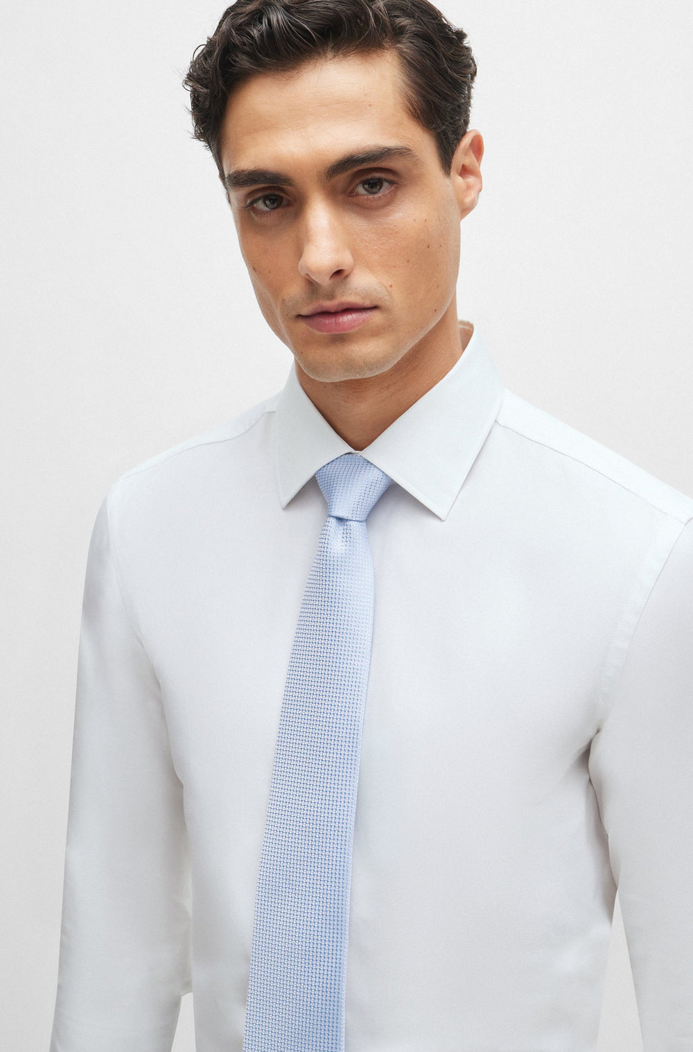 BOSS  Ties in Polyester Mix - H-TIE 7.5 CM-222 10258310 01-50512631- Concorde Fashion#color_blue-450