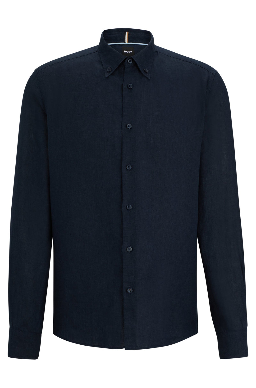 BOSS Regular Fit Casual Shirts in Linen - S-LIAM-S-BD-C1-242 10258366 01-50513849- Concorde Fashion#color_navy-404