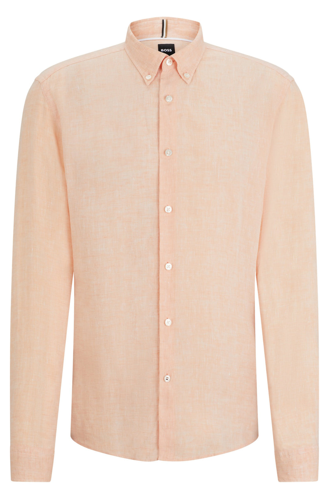 BOSS Regular Fit Casual Shirts in Linen - S-LIAM-S-BD-C1-242 10258366 01-50513849- Concorde Fashion#color_orange-813