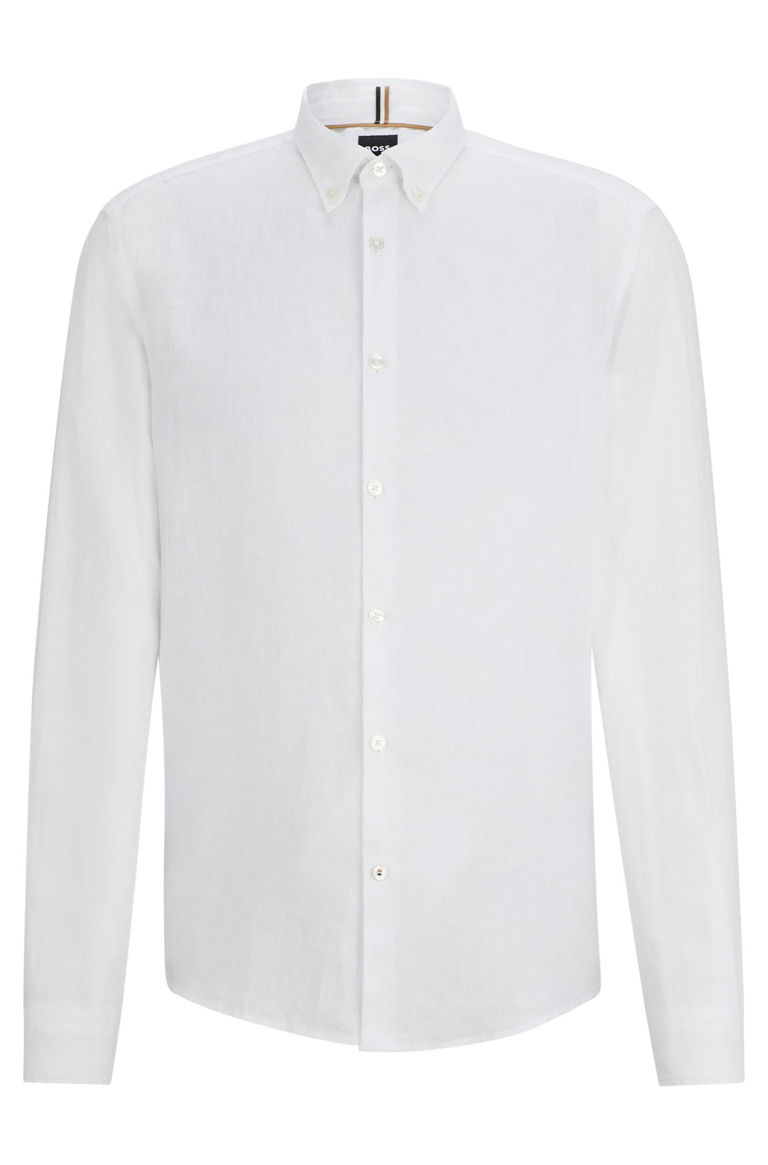 BOSS Regular Fit Casual Shirts in Linen - S-LIAM-S-BD-C1-242 10258366 01-50513849- Concorde Fashion#color_white-100