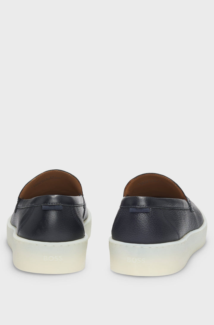 BOSS Casual Shoes Standard Sole in Leather - CLAY_LOAF_TB 10258377 01-50523929- Concorde Fashion#color_navy-401