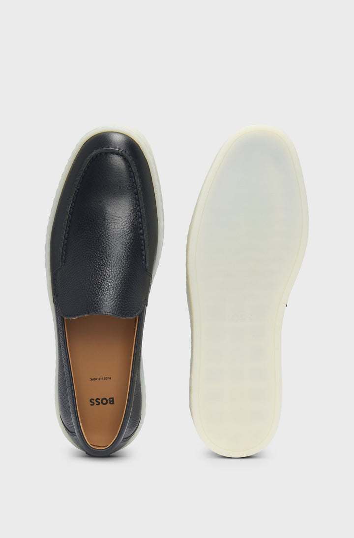 BOSS Casual Shoes Standard Sole in Leather - CLAY_LOAF_TB 10258377 01-50523929- Concorde Fashion#color_navy-401