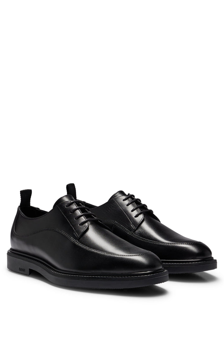 BOSS Standard Sole Formal Shoes in Leather - LARRY_DERB_STLT 10258412 01-50511939- Concorde Fashion#color_black-001