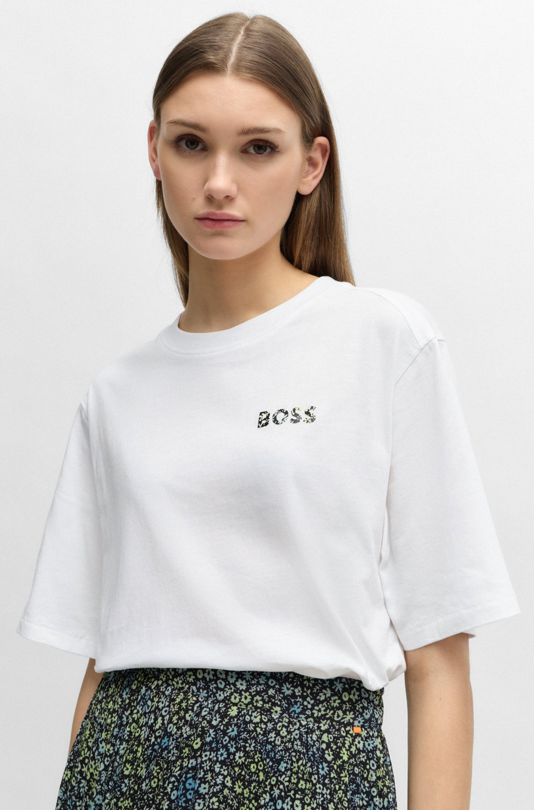 BOSS Regular Fit T-Shirts in Cotton - C_ENIS_1 10258420 01-50514980- Concorde Fashion#color_white-100