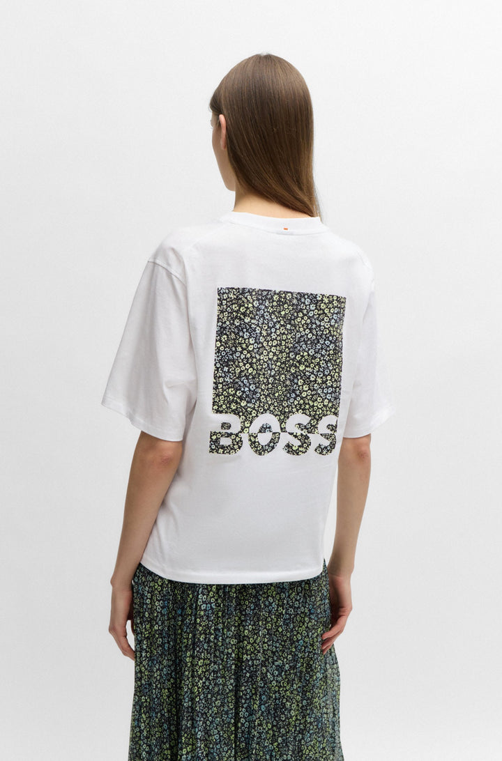 BOSS Regular Fit T-Shirts in Cotton - C_ENIS_1 10258420 01-50514980- Concorde Fashion#color_white-100