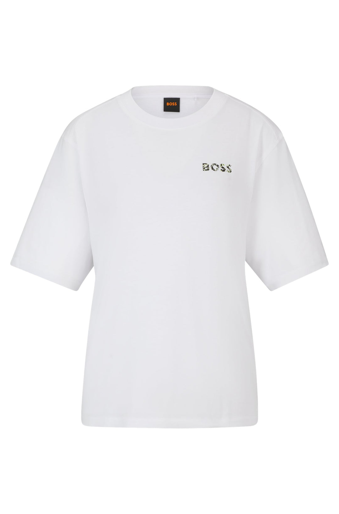 BOSS Regular Fit T-Shirts in Cotton - C_ENIS_1 10258420 01-50514980- Concorde Fashion#color_white-100