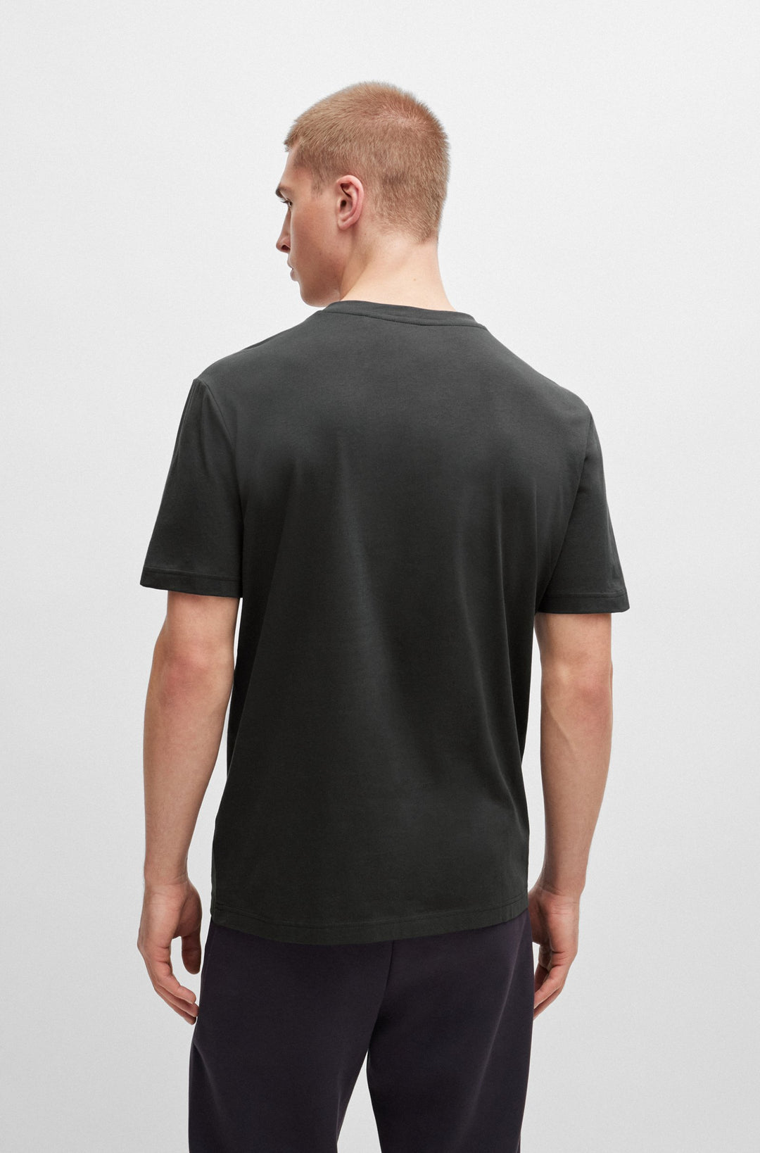 BOSS Regular Fit T-Shirts in Cotton - TEE 1 10258989 01-50512866- Concorde Fashion#color_charcoal-016