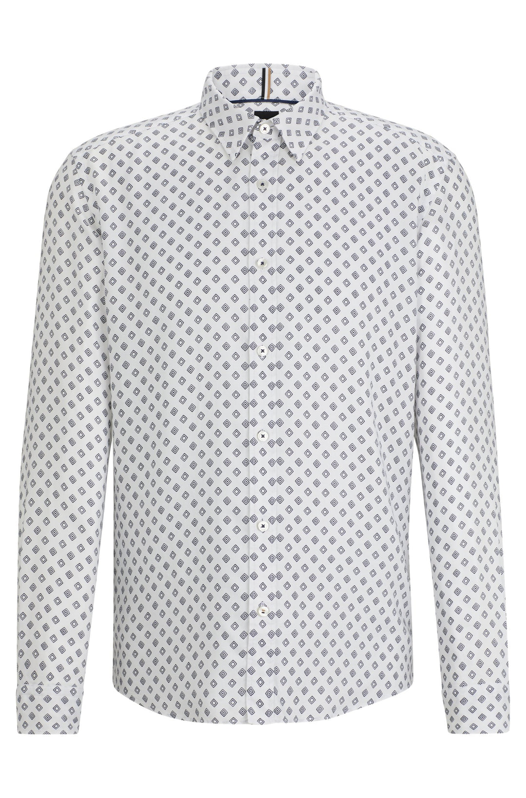 BOSS Regular Fit Casual Shirts in Viscose - S-LIAM-KENT-C1-233 10258997 01-50513389- Concorde Fashion#color_white-100